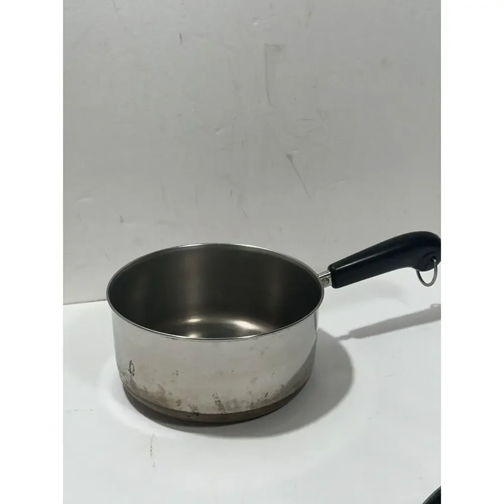 Revere Ware‎ Double Ring Pre 1968 2 Qt Sauce Pot Copper Bottom No Lid Vintage